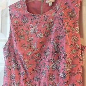 Gap pink fit and flare dress